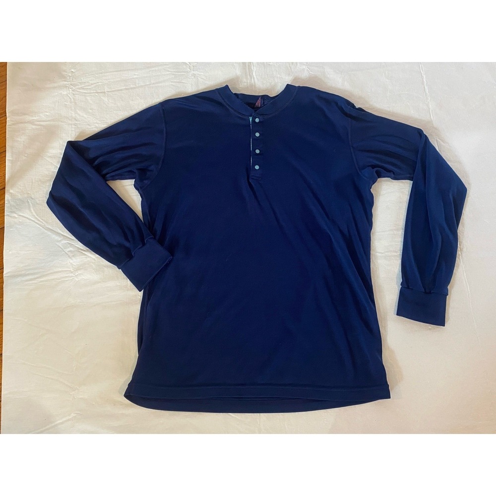 Patagonia Vintage Capilene Wallace Beery‎ Base Layer Shirt Blue Men's Large